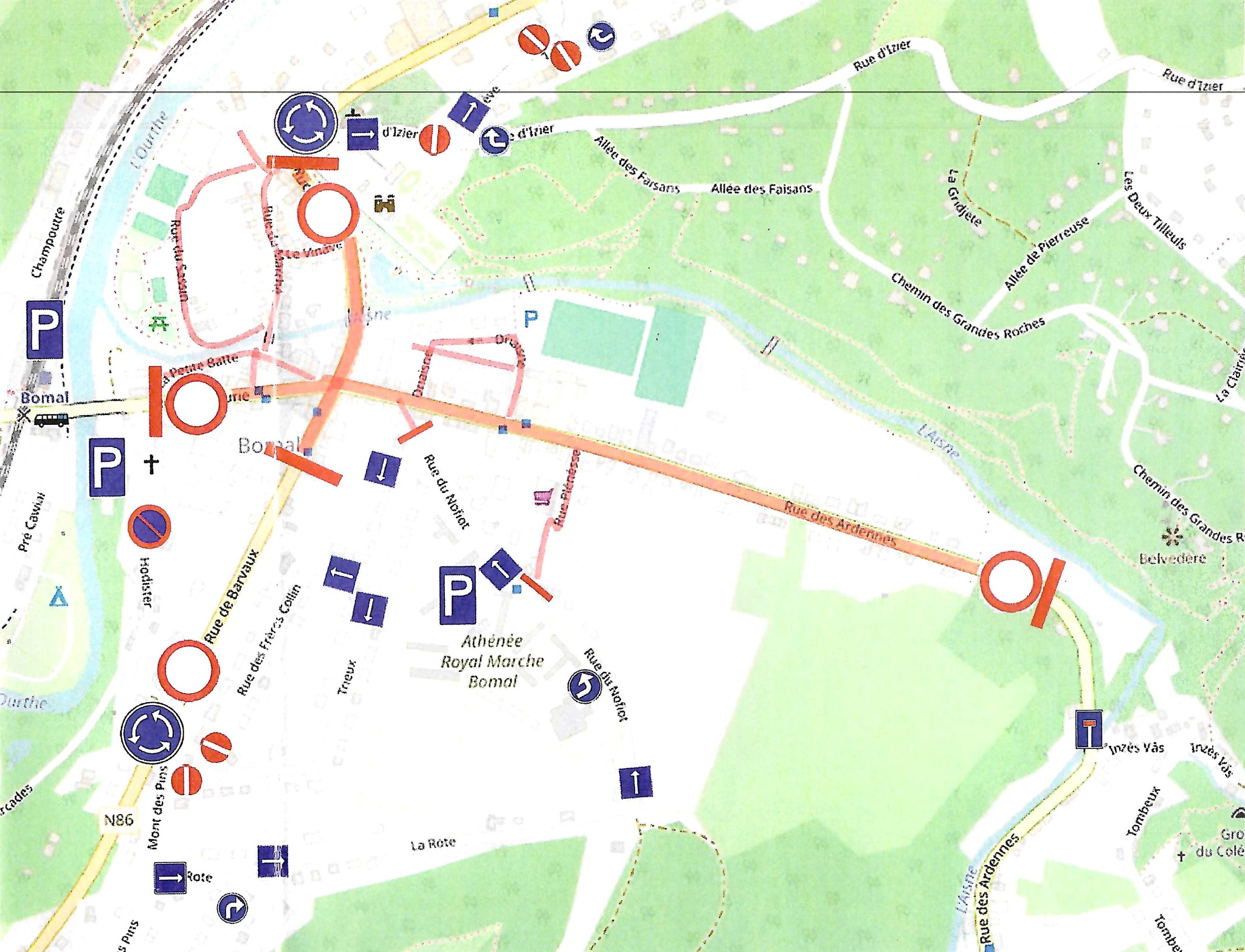 Bomal 11.11.25 – mesures de circulation Foire Saint-Martin