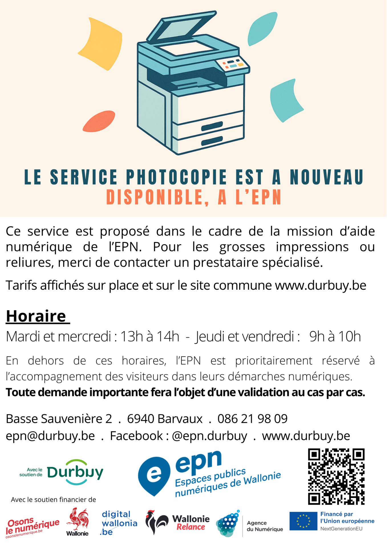 affiche service impression